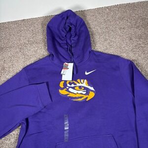 Nike‎ LSU Tigers Hoodie Purple Pullover Men's XXL College Football NWT